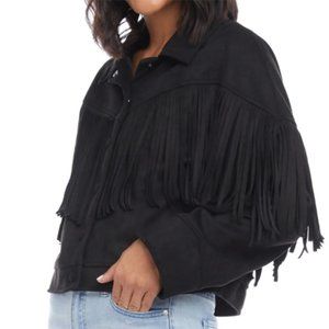 Beautiful Karen Kane Black Fringe Jacket - XS